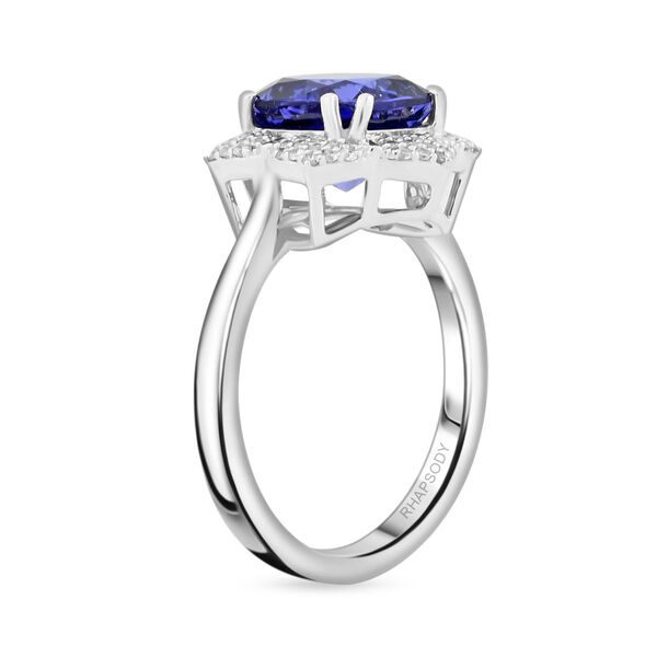 RHAPSODY AAAA Tansanit und VS Diamant Ring in 950 Platin - 4,25 ct. image number 4