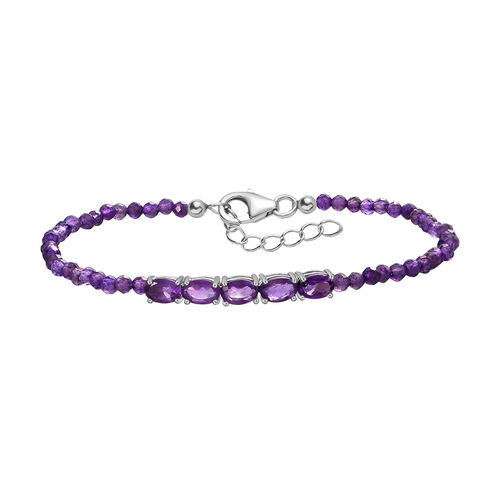 Eternity afrikanisches Amethyst-Armband image number 0