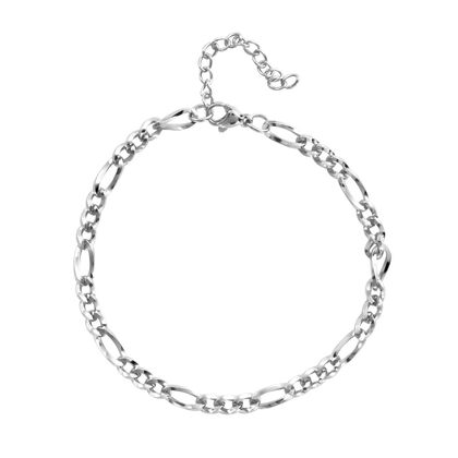 Figaro-Armband, ca. 19 cm, 316L Edelstahl