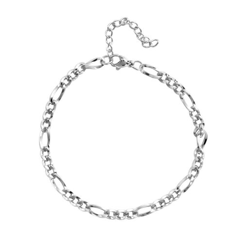 Figaro-Armband, ca. 19 cm, Reiner Edelstahl image number 0