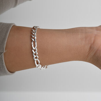 Strukturiertes Figaro-Armband 19cm