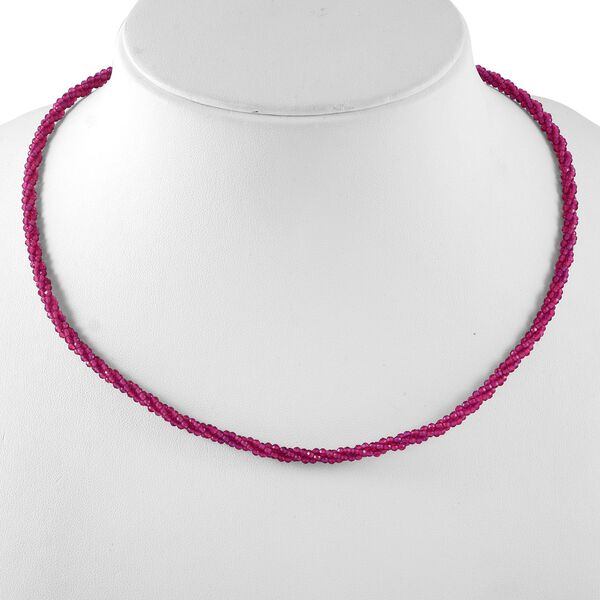Rhodolith Granat Halskette, 45 cm - 100 ct. image number 2