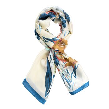 100 % nat&uuml;rlicher Satin Seiden Schal, Mehrfarbig