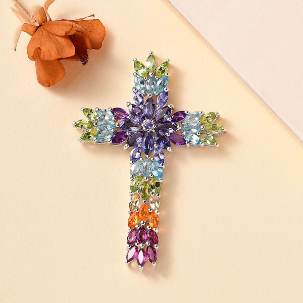 Mehrfarbiger Edelstein-Anhänger - 8,61 ct. image number 2