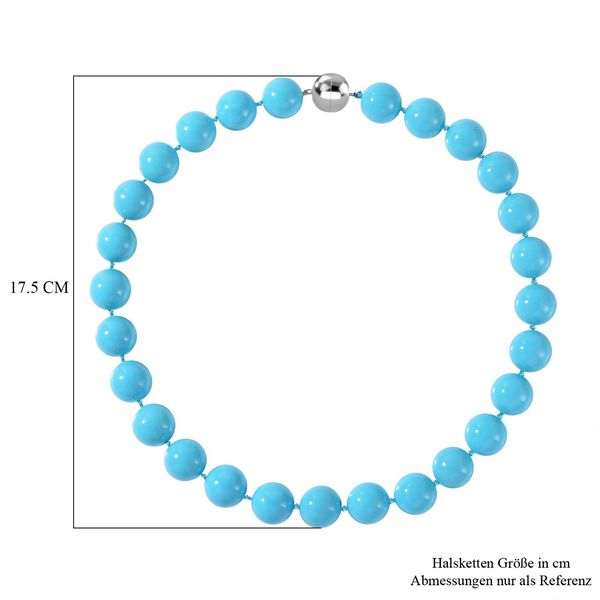 Sleeping Beauty T&uuml;rkis Muschelperle 50cm Halskette image number 4