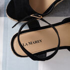 LA MAREY - Espadrilles Schuhe mit Keilabsatz, Größe 38, Schwarz image number 4