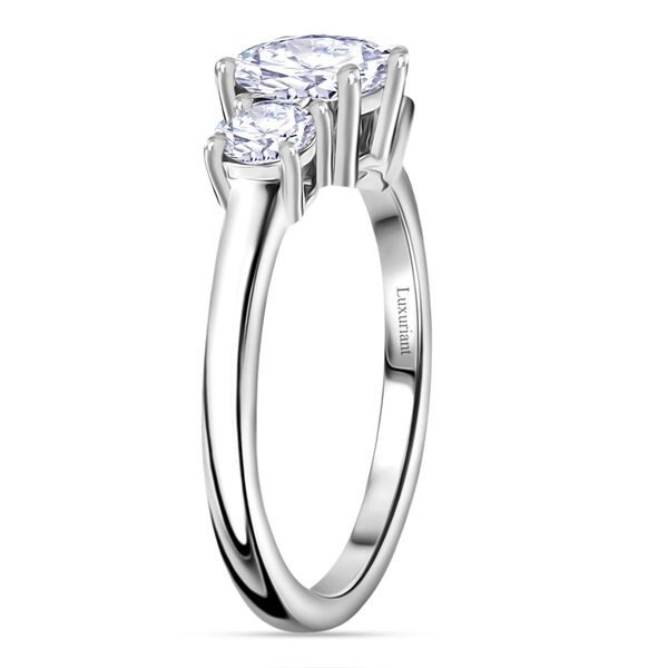 LUXURIANT SGL zertifizierter VS-EF Labor Diamant Ring in 950 Platin - 1,50 ct. image number 5