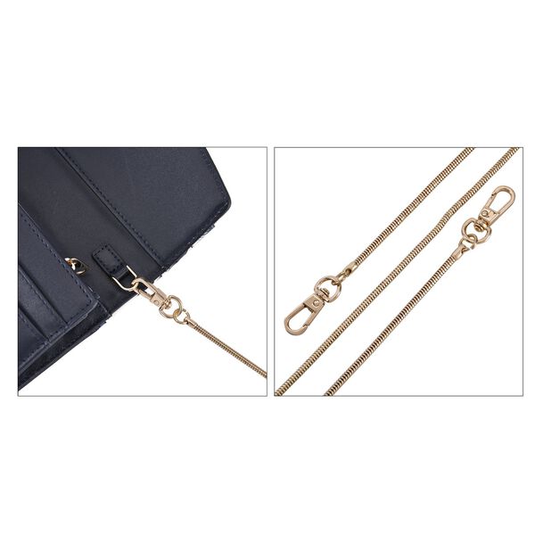 Seidenbrokat Clutch-Tasche mit RFID Schutz image number 4