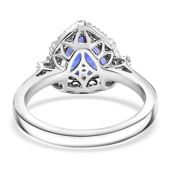 RHAPSODY AAAA Tansanit und Diamant Ring in 950 Platin - 3,02 ct. image number 4