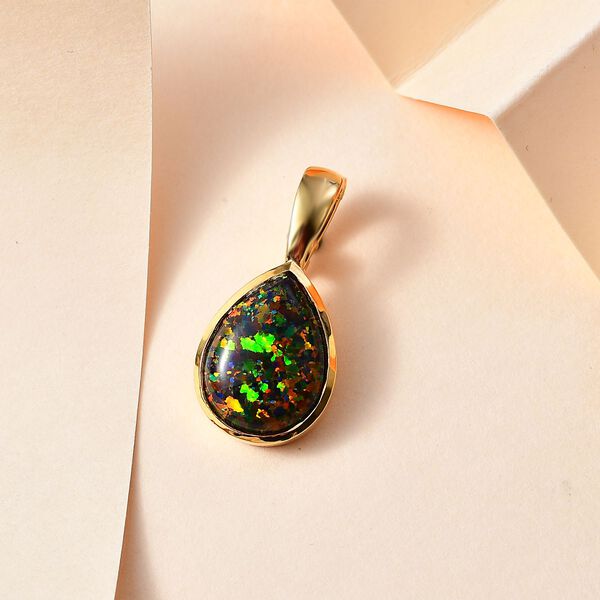 Labor schwarzer Opal-Anh&auml;nger - 3,31 ct. image number 2