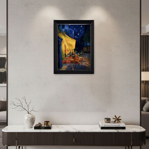 LIVMORE 3D DIY Bilderrahmen Bastelset Sternennacht Motiv 22 x 13 x 17 cm Blau image number 2