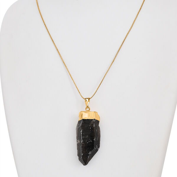 Rauchquarz Anh&auml;nger, goldfarben ca. 80.00 ct image number 1