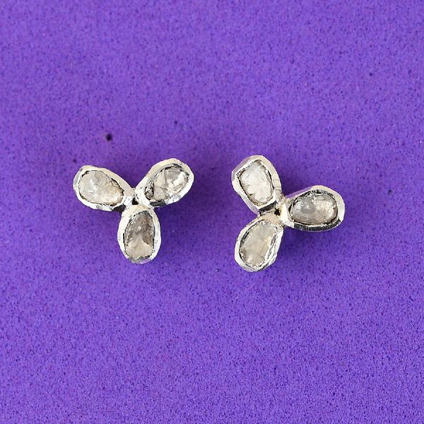 Polki Diamant Ohrstecker - 0,50 ct. image number 2