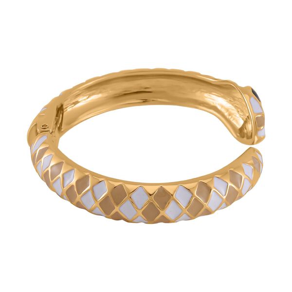 Designer Stil - emaillierter Schlangen Armreif, ca. 18 cm, ca. 32,00g image number 3