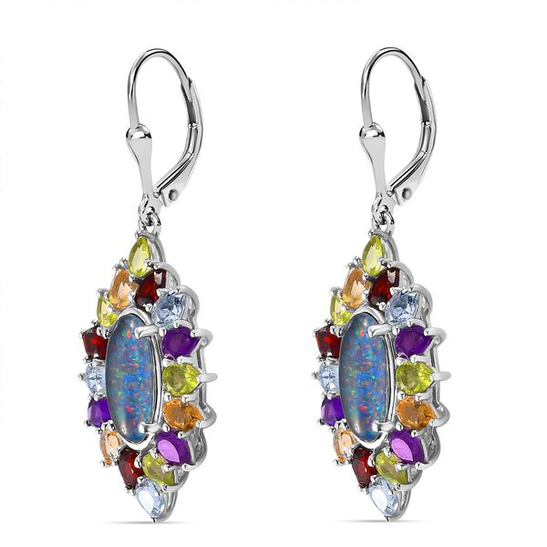 Boulder Opal Triplett und Multi-Edelstein Ohrringe - 8,87 ct. image number 4