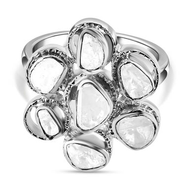 Handgearbeiteter, natürlicher Polki Diamant-Ring - 0,50 ct.