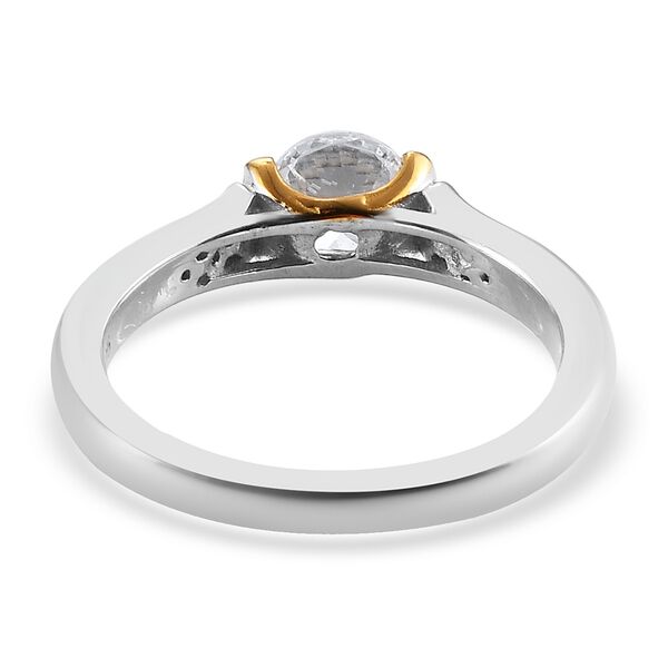 LUSTRO STELLA Hergestellt mit ZIRKONIA Ring 925 Silber zweifarbige &Uuml;berzug image number 5