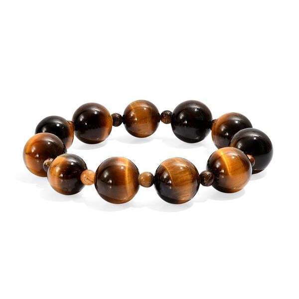 Tigerauge Armband, flexibel, ca. 285.00 ct image number 0