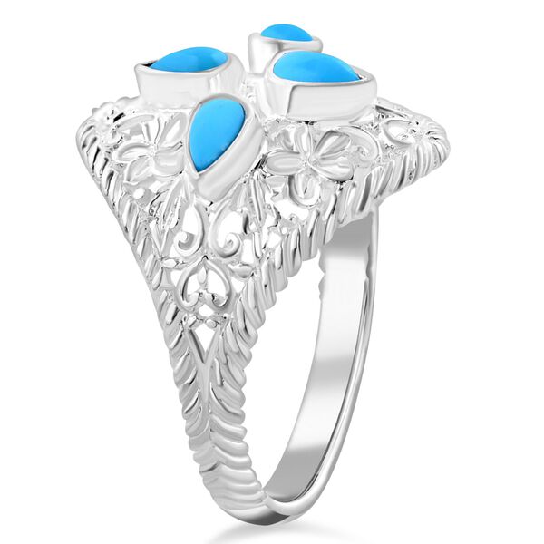 Royal Bali Kollektion - Sleeping Beauty T&uuml;rkis Ring - 1,24 ct. image number 3