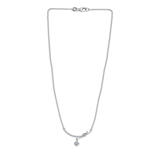 Moissanit Halskette, 45 cm - 0,98 ct. image number 6