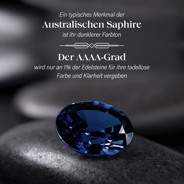 RHAPSODY AAAA australischer blauer Saphir und VE EF Diamant Ring in 950 Platin – 1,60 ct. image number 4