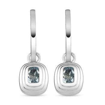 Espirito Santo Aquamarin-Ohrringe, 925 Silber platiniert ca. 1,00 ct