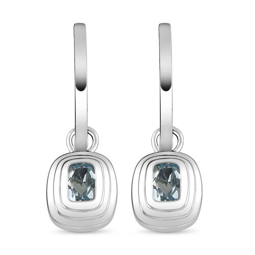 Espirito Santo Aquamarin-Ohrringe, 925 Silber platiniert ca. 1,00 ct image number 0