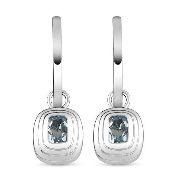 Espirito Santo Aquamarin-Ohrringe, 925 Silber platiniert ca. 1,00 ct