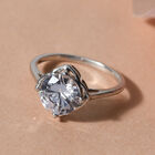 LUSTRO STELLA Weißer Zirkonia Ring 925 Silber platiniert  ca. 3,38 ct image number 1