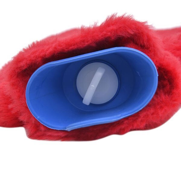 2er-Set W&auml;rmflasche mit Pl&uuml;schbezug, 2000ml und 1 Paar rutschfeste Haus Socken mit Sherpa Futter, Einheitsgr&ouml;&szlig;e 18x32 cm&nbsp; image number 4