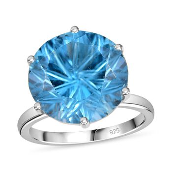 Himmelblauer Topas Ring - 11,87 ct.
