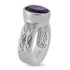 Lusaka Amethyst-Ring, reiner Edelstahl  ca. 2,37 ct image number 4