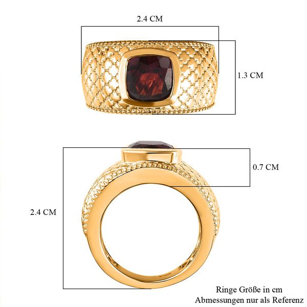 Roter Granat Ring in Goldton - 2,67 ct. image number 7