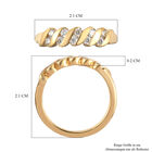 88 Facetten Moissanit Ring 925 Silber vergoldet  ca. 0,34 ct image number 6