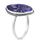 Royal Bali Kollektion - Abalone Muschel Ring 925 Silber (Größe 16.00) image number 3