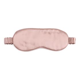 LA MAREY Signature - Schlafmaske aus 100% Maulbeerseide mit Seidenf&uuml;llung, Champagner