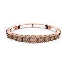 Natürlicher Champagner Diamant P1 SGL zertifiziert Ring, 585 Roségold (Größe 18.00) ca. 0.50 ct