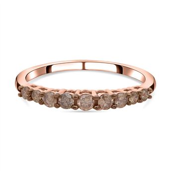 Nat&uuml;rlicher Champagner-Diamant P1 SGL zertifizierter Ring - 0,50 ct.