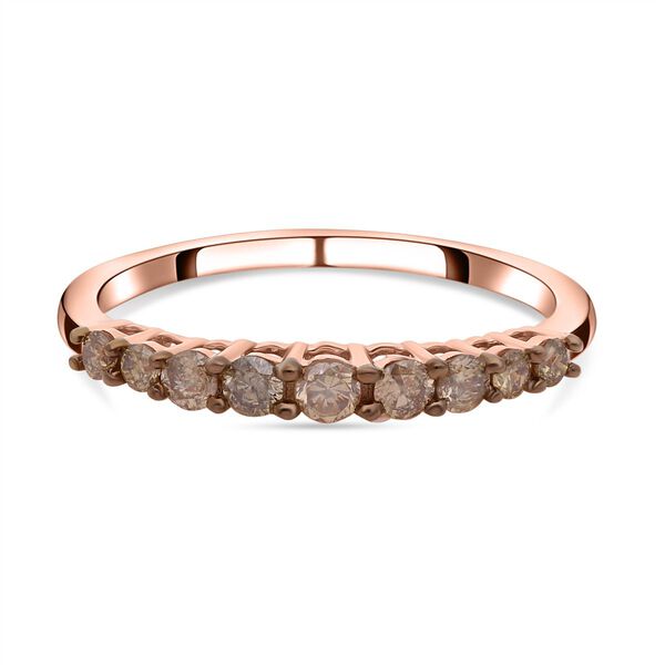 Nat&uuml;rlicher Champagner-Diamant P1 SGL zertifizierter Ring - 0,50 ct.