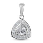 LUSTRO STELLA - weißer Zirkonia-Anhänger, 925 Silber, ca. 1.58 ct