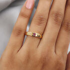 Rosa Turmalin Ring 925 Silber vergoldet  ca. 0,18 ct image number 2