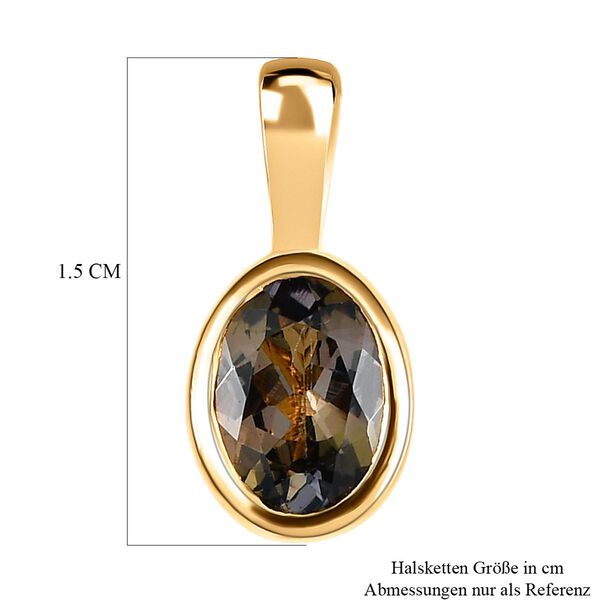 AA nat&uuml;rlicher goldener Tansanit-Anh&auml;nger - 0,88 ct. image number 6