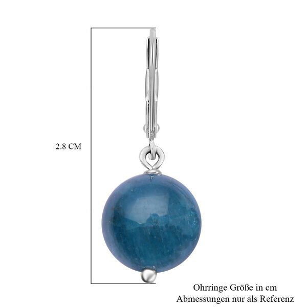 Neon Apatit Ohrringe, 925 Silber rhodiniert ca. 17,00 ct image number 5