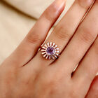Rosa Amethyst-Ring, 925 Silber Roségold  ca. 1,19 ct image number 2