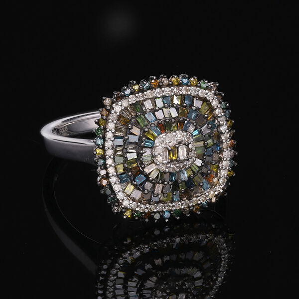 Mehrfarbiger Diamant-Ring - 1 ct. image number 2