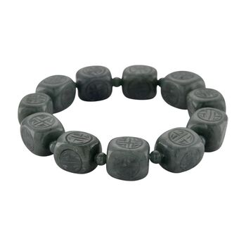 Flexibles nat&uuml;rliches Olmek Jadeit Armband - 300 ct.