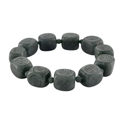 Nat&uuml;rlicher Olmek Jadeit Armband Flexibles cm ca. 300.00 ct