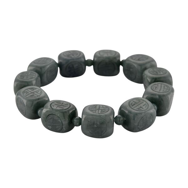 Flexibles nat&uuml;rliches Olmek Jadeit Armband - 300 ct.