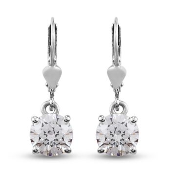 LUSTRO STELLA Hergestellt mit Feinster ZIRKONIA Tropfen Ohrringe 925 Silber platiniert