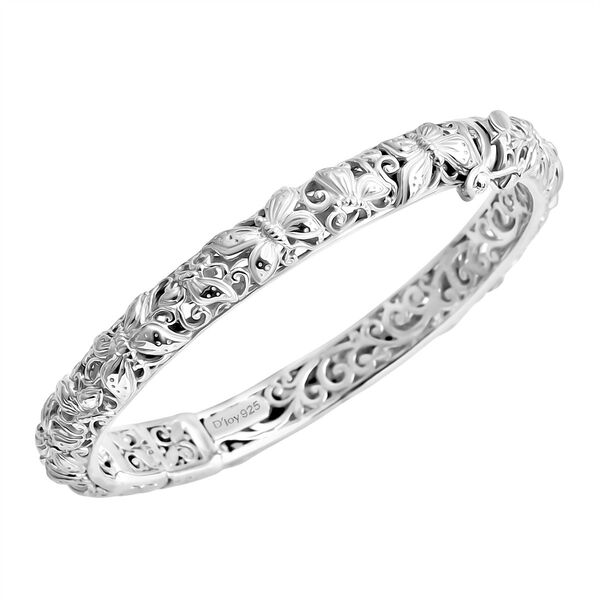 D'Joy Royal Bali - 925 Silber 19cm Armreif, Schmetterling image number 3